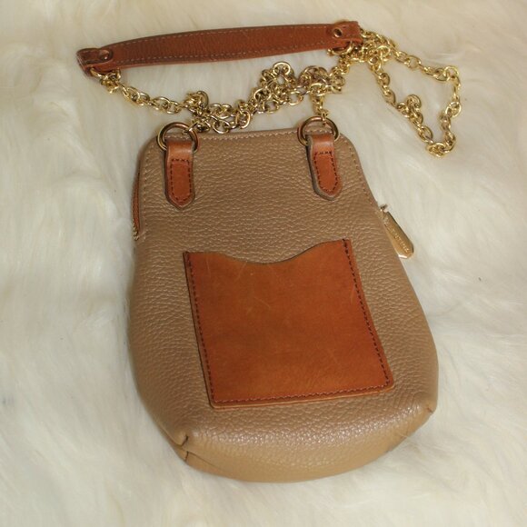 Valentina Genuine beige pebbled  leather Shoulder Bag Made in Italy - Picture 3 of 8